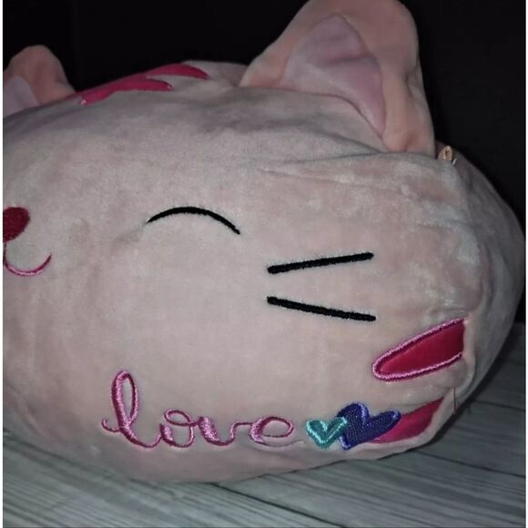 Squishmallows Stackable Paulita The Pink Cat Kitty Plush Toy 13 inch - Picture 4 of 10